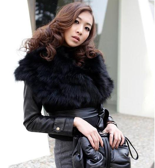 2012 new Autumn and Winter Women's basic style hot sell Faux Fur hooded vest,Drop shipping,free shipping #C0017