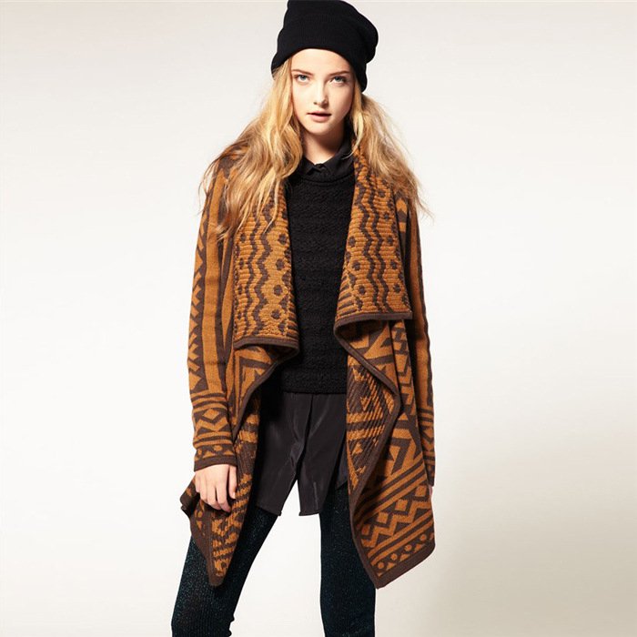 2012 NEW Autumn / Winter Fashion  Women coat cloak  Wool Knitted Jacket  NW-029# free shipping