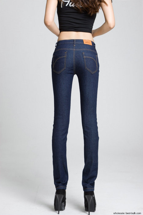 2012 New Black Blue Stretch pencil pants jeans simple all-match wholesale 8813