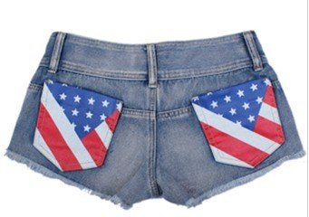 2012 new British flag cowboy hot pants Free of charge