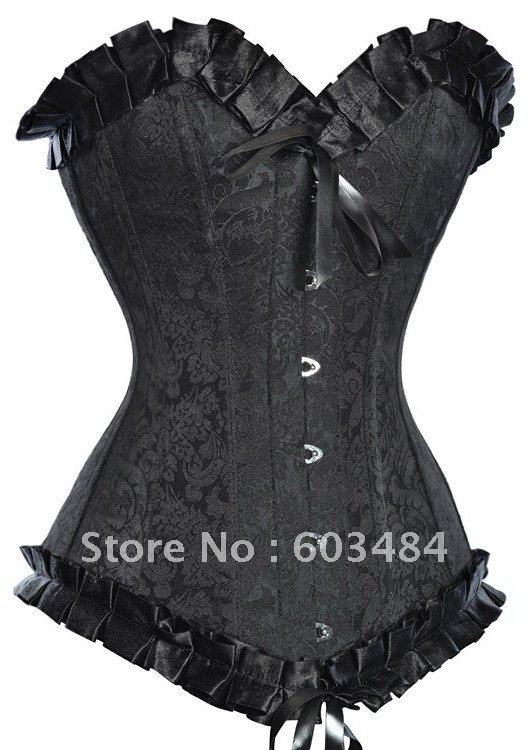 2012 new,CPAM FREE SHIPPING! sexy shaper,sexy corset,sexy bustier,corset+g string,DL5117