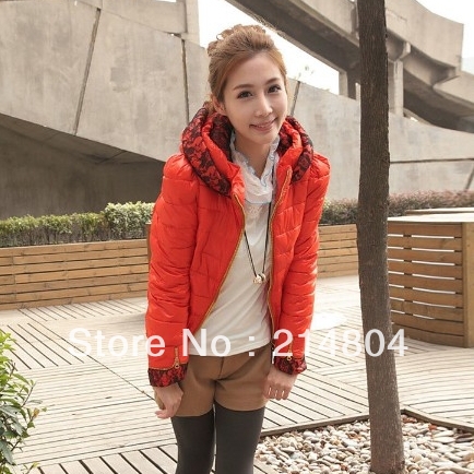 2012 New Fashion  autumn winter cotton-padded down coat  for Size XL  XXL in Korean Version{Wholesale & Retail}