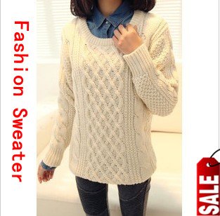 2012 new Fashion casual knit Vintage twist warm full sweater/coat/pullovers women.3 color.Autumn and winter high quality ladies.