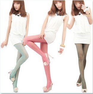 2012 New Fashion Cute Women Lady Multicolour  transparent Slim Tights pantyhose Leggings Stocking 40pcs/lot + nice pack