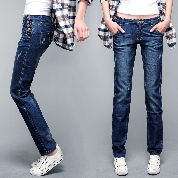 2012 New Fashion Women Straight Jeans Pants Denim Jeans Brands Classical Women Loose Slim Casual Pants Women Trousers 7 Sizes