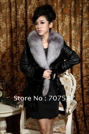 2012 new good quality and the trend of the sheep skin mink fur shipping