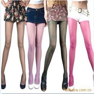 2012 New Hot item Fashion High quality Velvet Ultrathin transparent Tights pantyhose Legging Socks Multicolors Promotion