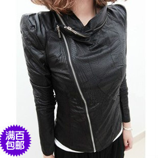 2012 New Hot Sale!Free Shipping/Women Clothing 2012/Coats For Woman/Jackets Women/Denim Jacket/PU Leather Jacket / Rivets