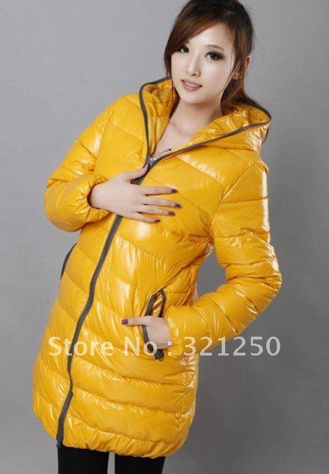 2012 new lady bright surface cotton-padded clothes han2 ban3 dress medium style cotton-padded jacket/winter thick coat