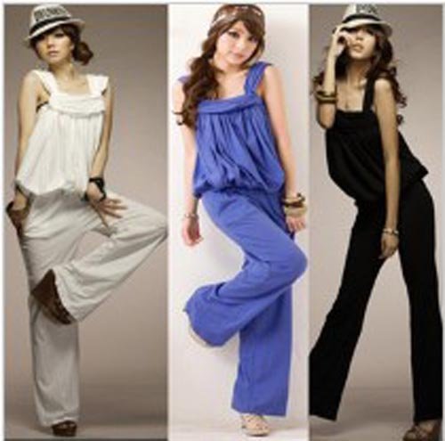 2012 new large size loose leisure jumpsuits fashion elegant ladies jumpsuit free shipping