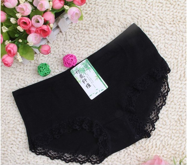 2012 New Most POP Style Free Shipping Lace Woman Sexy Underwear, Women Panties .Bamboo Fiber