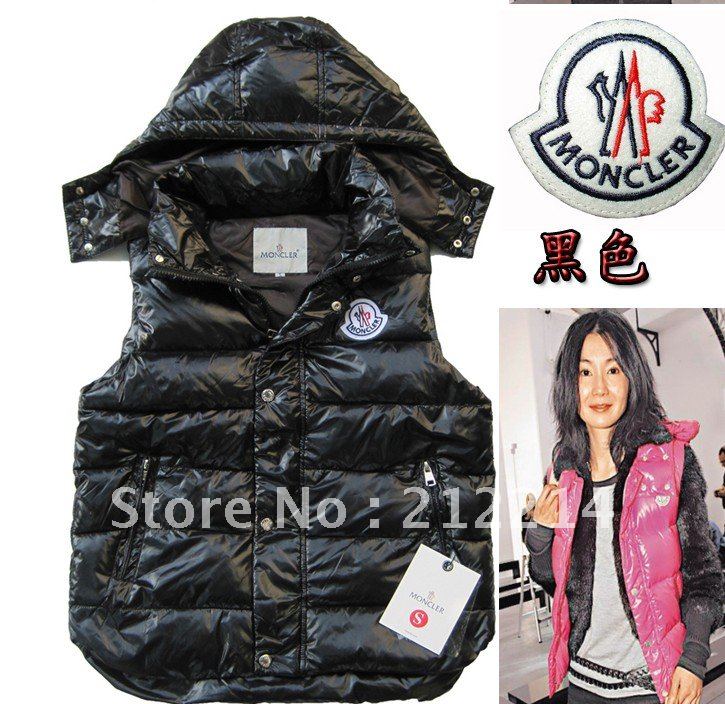 2012 new Ms. hooded warm vest outdoor leisure down vest  couple jacket  ( removable cap )