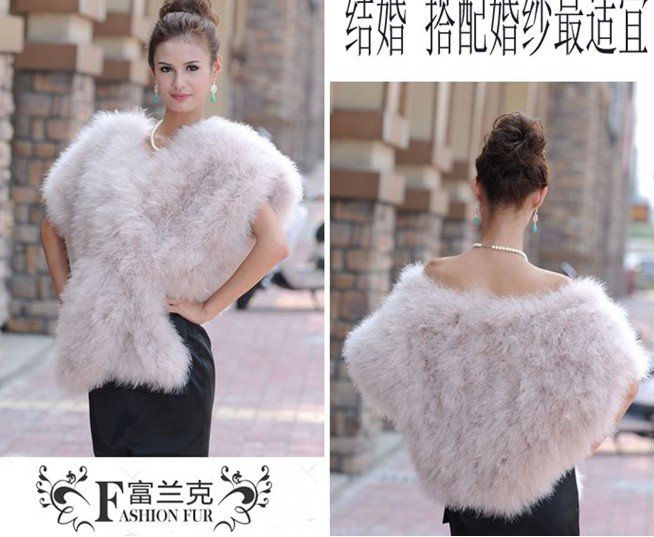 2012 new ostrich feather shawls short section of the large shawl waistcoat