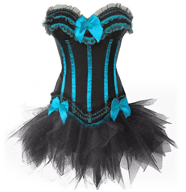 2012 New Sexy CORSET & Black TUTU SET / G-String Sexy Lingerie Wholesale,Corset Dress