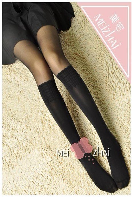 2012 New style 2 designs Women Princess Patchwork Velvet Tights Pantyhose Leggings Socks 20pcs/lot