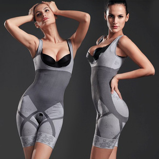 2012 New Style Bamboo Charcoal Magic Shapers Slimming Jumpsuits Bra Bodysuit Postpartum Weight-loss Underwear Shaping Clothing