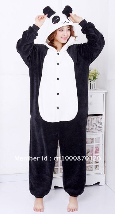 2012 New Style Panda Kigurumi Pajamas Adult Cosplay Sleepwear Animal Costume