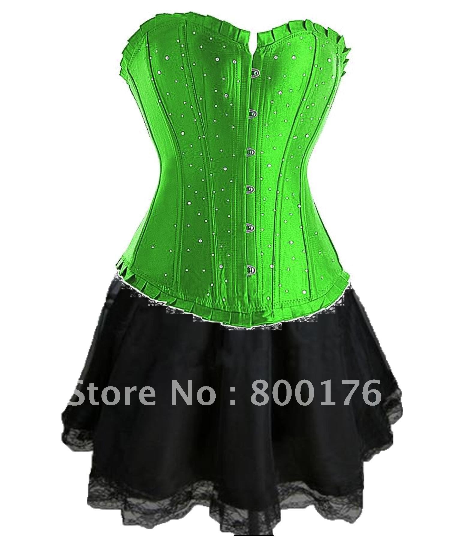 2012 new style  Sexy burlesque corset with tutu dress 804-16   S-6XL