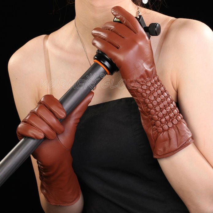 2012 NEW style  Wholesale ladies leather gloves,mittens and gloves