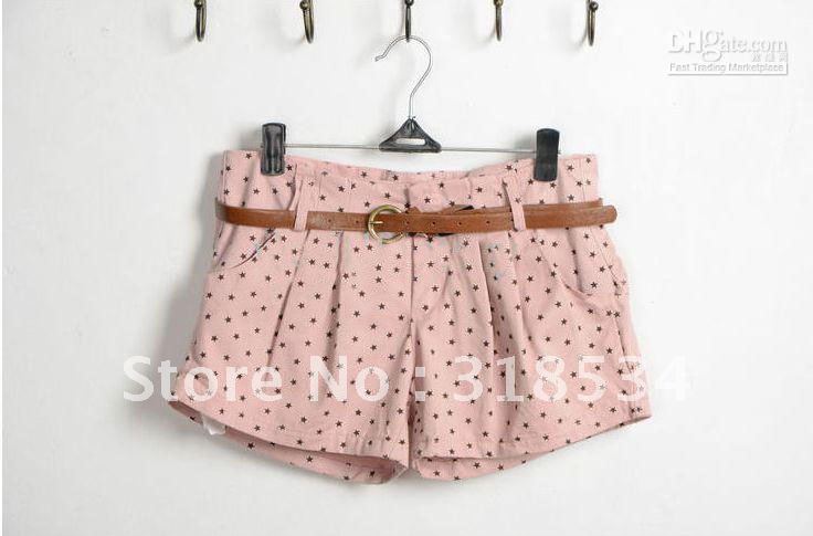 2012 new style Women Hot Summer Sparkling Hot Pants Divided Skirts Belt sent For Free