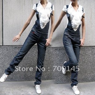 2012 New Style Women's Suspender Overalls Jean