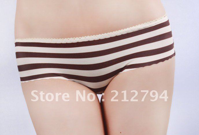 2012 new style women underwear stripe sexy briefs for ladies comfortable