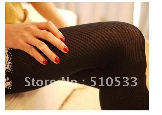 2012 New Wholesale Women's Vintage Sexy Stripe Patnyhose 5pcs/lot Fashion Design Tight Legging Free Shipping YG0081