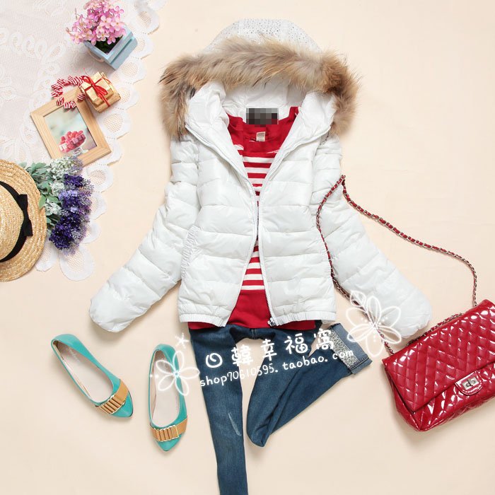 2012 new winter coat jacket Mianfu thickened short warm female cotton Korean slim size diamond