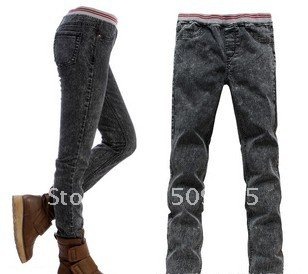 2012 NEW women's jeans with color pencil render pants jeans free shipping