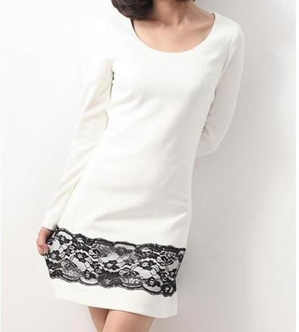 2012 new women's korea fashion casual cotton dress Lady dress twinset Free Shipping W1231