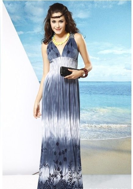 2012 New womens Bohemian maxi dress tank dress Free shipping 1pcs