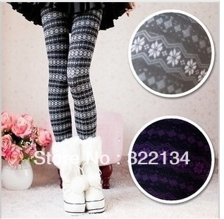 2012 NEWEST, Wholesale legging, Snow flower  Mix, Fashionable Leggind with Soft nap.