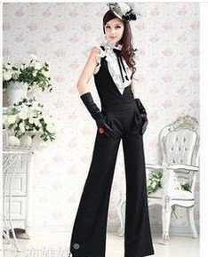 2012 Newest women's casual jumpsuit,free shipping, women romper,  black color S M L accept drop-shipping