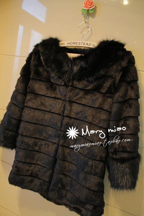 2012 noble medium-long fur coat comfortable soft fur