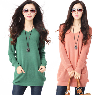 2012 OL medium-long outfit loose plus size sweater