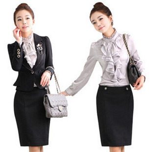 2012 ol work wear formal slim set work wear corsage