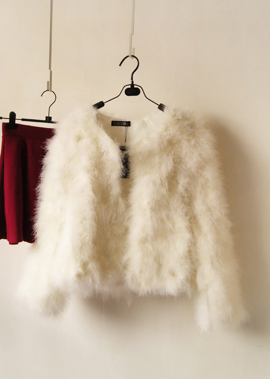 2012 ostracods wool outerwear fur coat cardigan