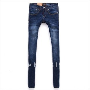 2012 pants women jeans denim brands trousers Water straight leg skinny ladies jeans Wholesale and retail L2073