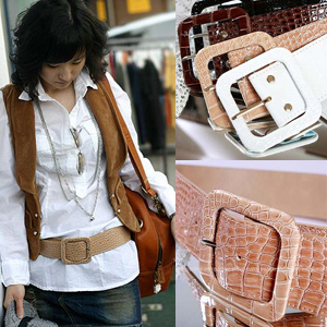 2012 patent leather women's belt vintage stone pattern leather bag buckle flat strap Christmas gift free shippiing