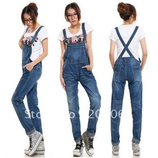 2012 Popular Leisure Lady Gallus Pants Jeans