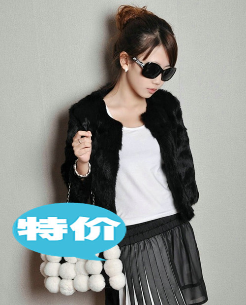 2012 rabbit fur coat fur vest Women