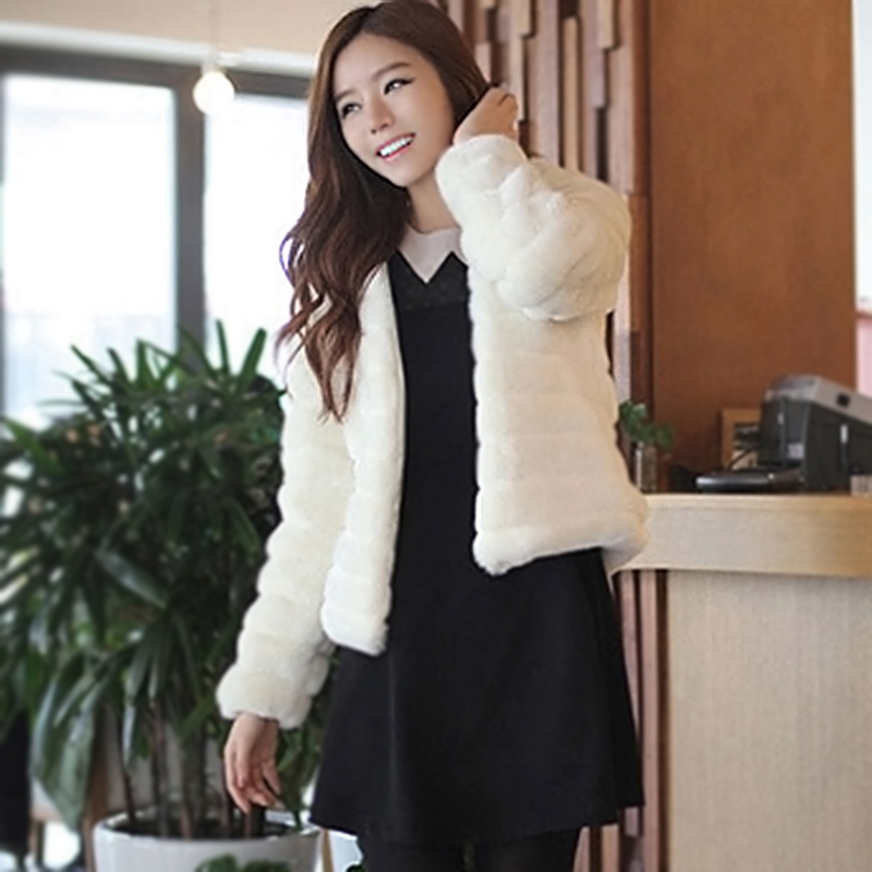 2012 rex rabbit hair fur coat short design 13 spring overcoat women's