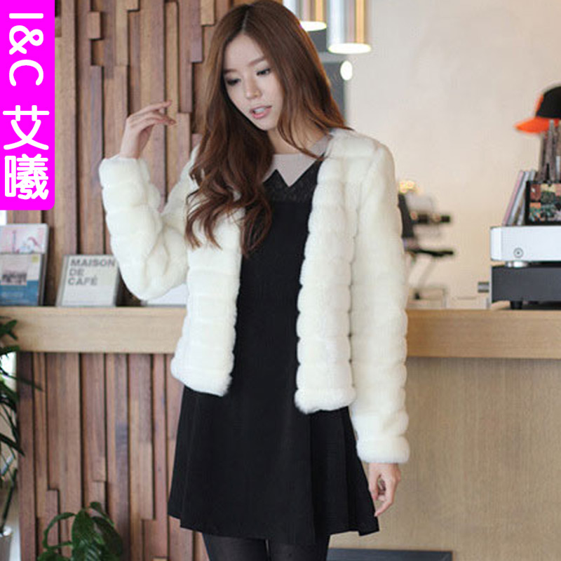 2012 rex rabbit hair fur coat short design 13 spring overcoat women's