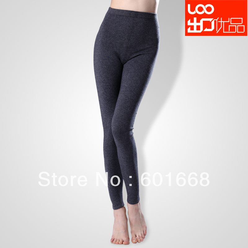 2012 seamless abdomen drawing thermal wool pants wool