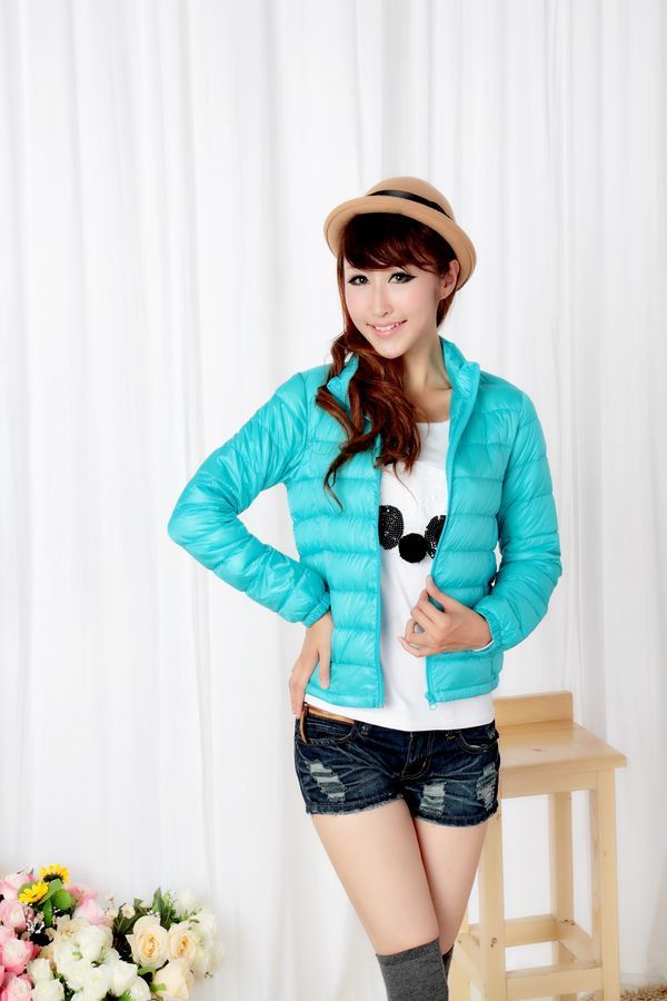 2012 SEMIR winter Women fashion thin slim stand collar down coat