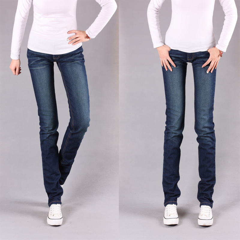 2012 slim elastic skinny pants pencil pants boot cut jeans plus size jeans pants long trousers 158 NCMPGNN