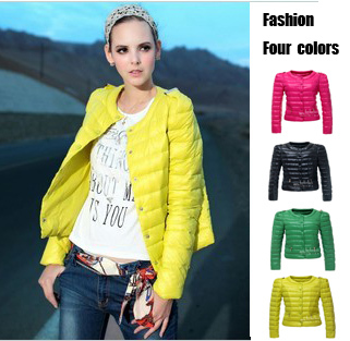 2012 slim winter o-neck single breasted short design down coat/ small cotton-padded down jacket free shipping s-XL 4colors