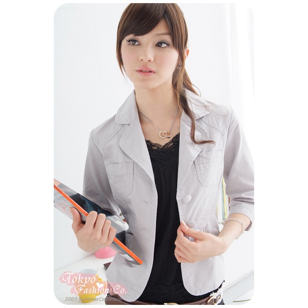 2012 slim women's casual blazer short jacket outerwear thin coat female all-match autumn