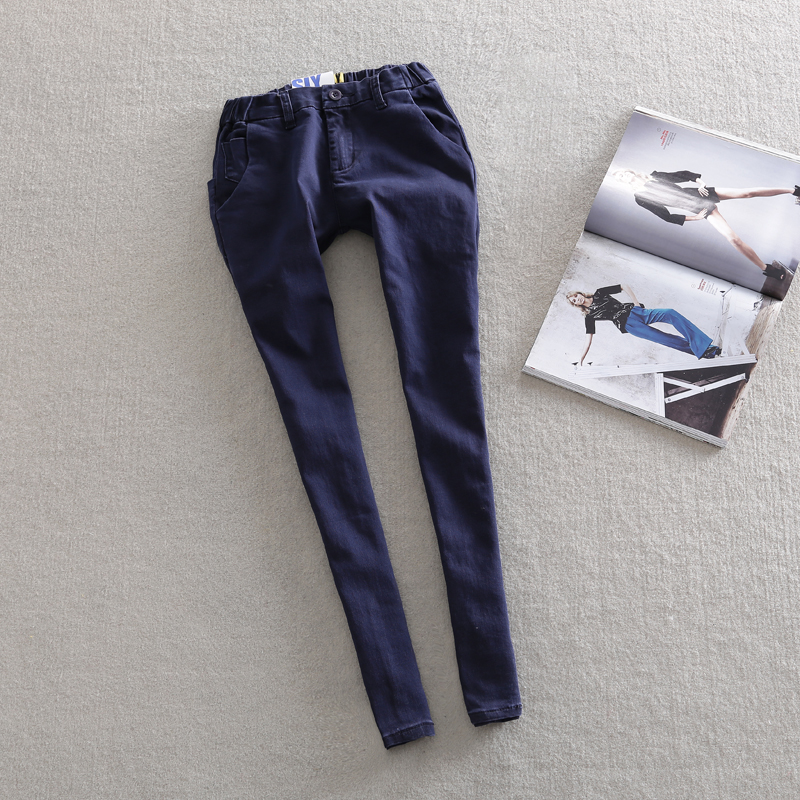 2012 sly jeans elastic waist small harem pants harem pants skinny pants long trousers female