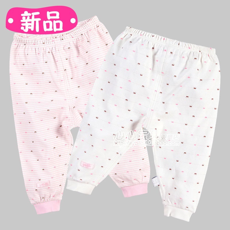 2012 spring and autumn 100% cotton baby underwear ny612-46-2 female child trousers 2